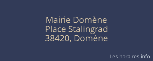Mairie Domène