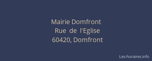 Mairie Domfront