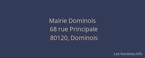 Mairie Dominois