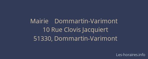 Mairie    Dommartin-Varimont