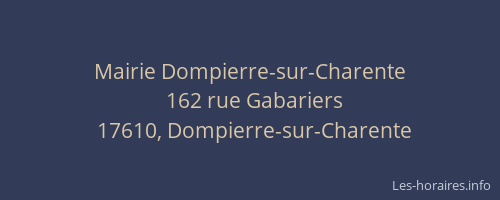 Mairie Dompierre-sur-Charente