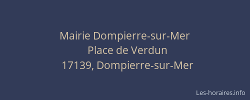 Mairie Dompierre-sur-Mer