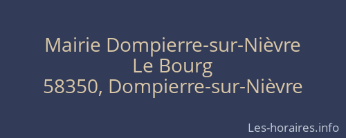 Mairie Dompierre-sur-Nièvre