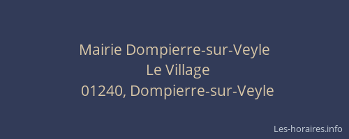 Mairie Dompierre-sur-Veyle