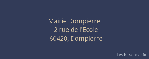 Mairie Dompierre