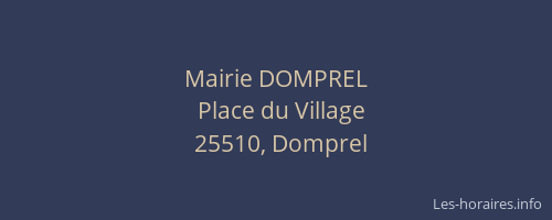 Mairie DOMPREL