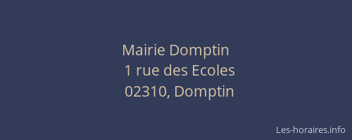 Mairie Domptin