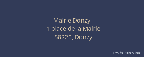 Mairie Donzy