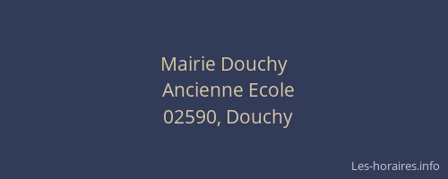 Mairie Douchy