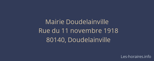 Mairie Doudelainville