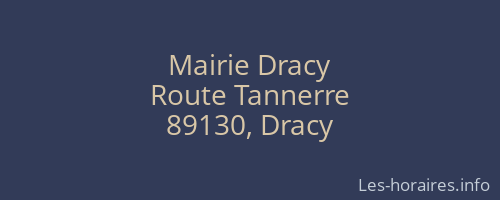 Mairie Dracy