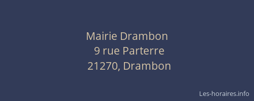 Mairie Drambon