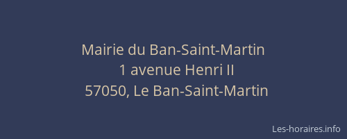Mairie du Ban-Saint-Martin