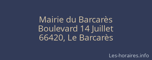 Mairie du Barcarès