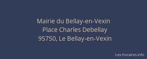 Mairie du Bellay-en-Vexin
