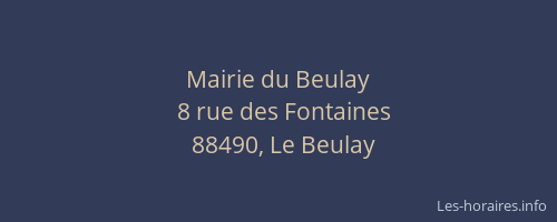 Mairie du Beulay