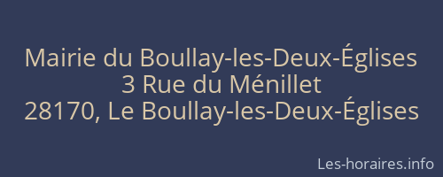 Mairie du Boullay-les-Deux-Églises