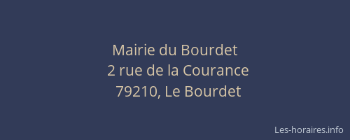 Mairie du Bourdet