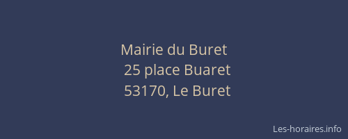 Mairie du Buret