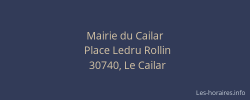 Mairie du Cailar
