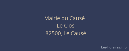 Mairie du Caus&eacute;