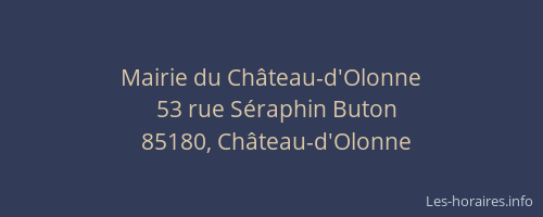 Mairie du Château-d'Olonne