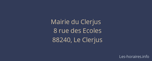 Mairie du Clerjus