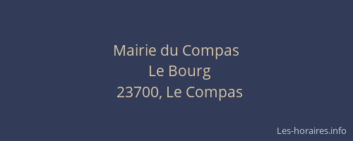 Mairie du Compas