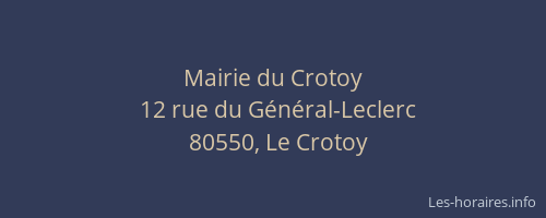 Mairie du Crotoy