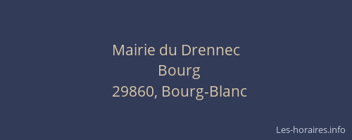 Mairie du Drennec