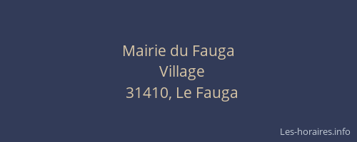 Mairie du Fauga