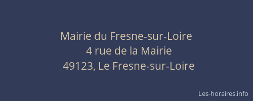 Mairie du Fresne-sur-Loire