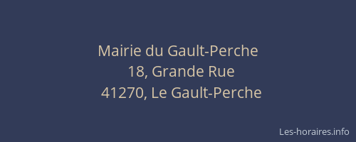 Mairie du Gault-Perche