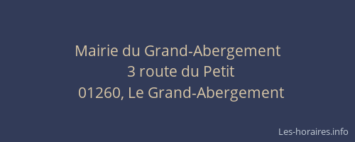 Mairie du Grand-Abergement