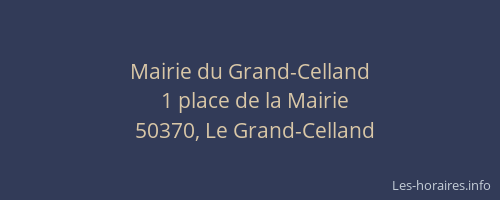 Mairie du Grand-Celland