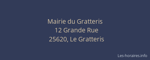 Mairie du Gratteris