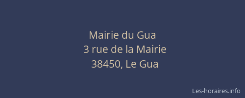Mairie du Gua