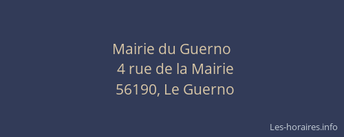 Mairie du Guerno