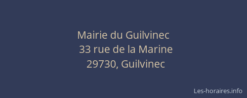 Mairie du Guilvinec