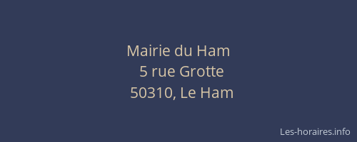Mairie du Ham