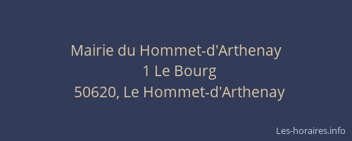 Mairie du Hommet-d'Arthenay