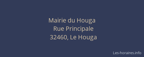 Mairie du Houga