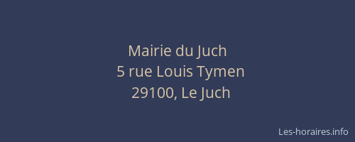 Mairie du Juch