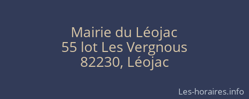 Mairie du Léojac