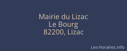 Mairie du Lizac