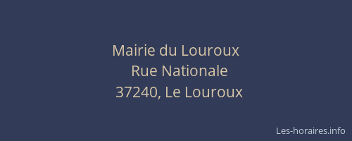 Mairie du Louroux