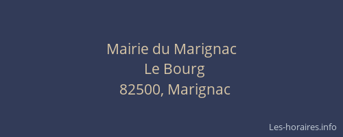 Mairie du Marignac