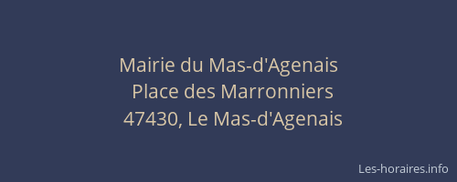 Mairie du Mas-d'Agenais