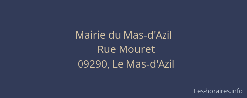 Mairie du Mas-d'Azil