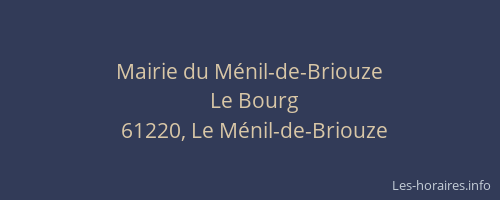 Mairie du M&eacute;nil-de-Briouze